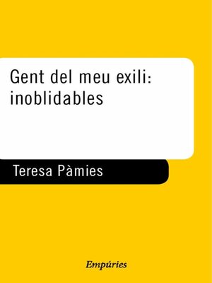 cover image of Gent del meu exili